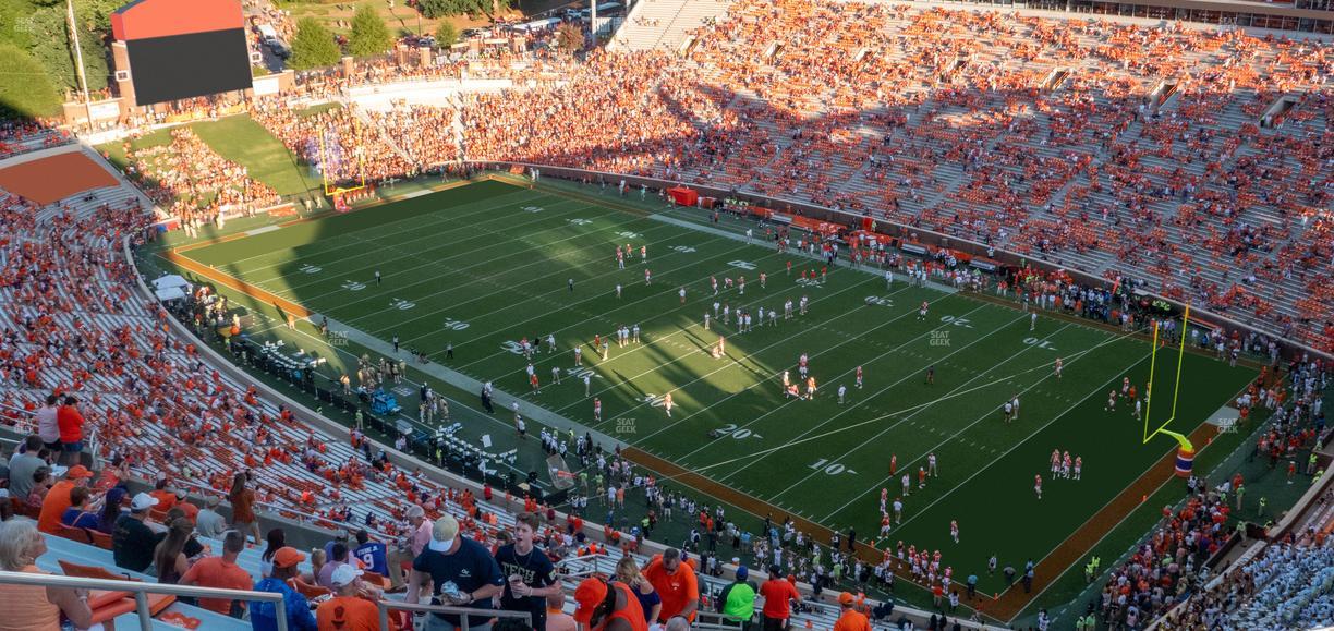 Clemson Memorial Stadium - Section Tdt Seat View