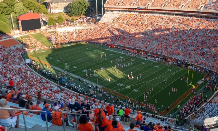 Clemson Memorial Stadium - Section Tdt Seat View