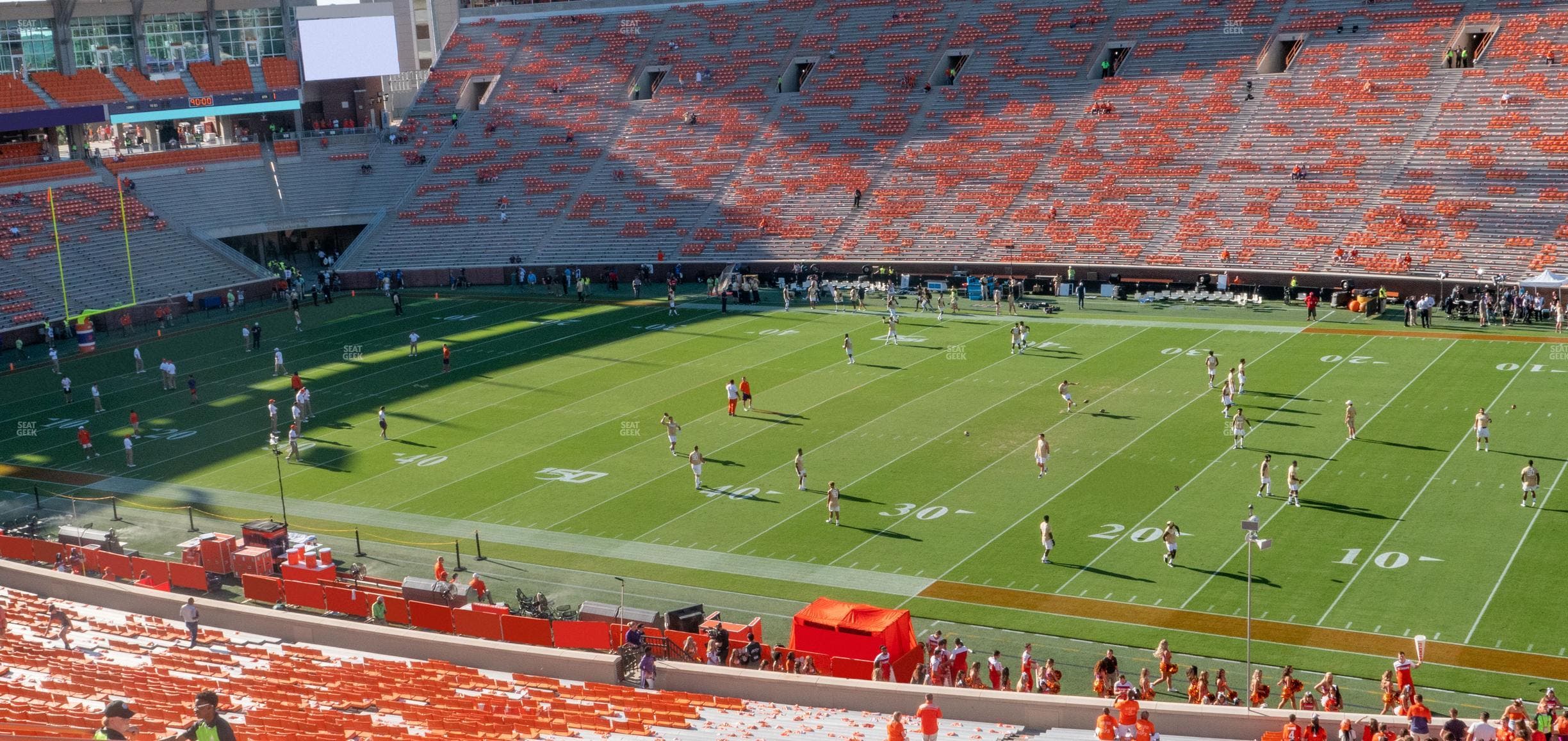 Clemson Memorial Stadium - Section Ub Seat View