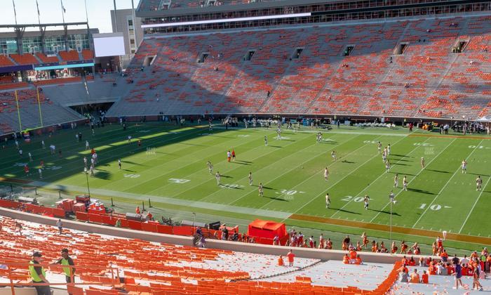Clemson Memorial Stadium - Section Ub Seat View