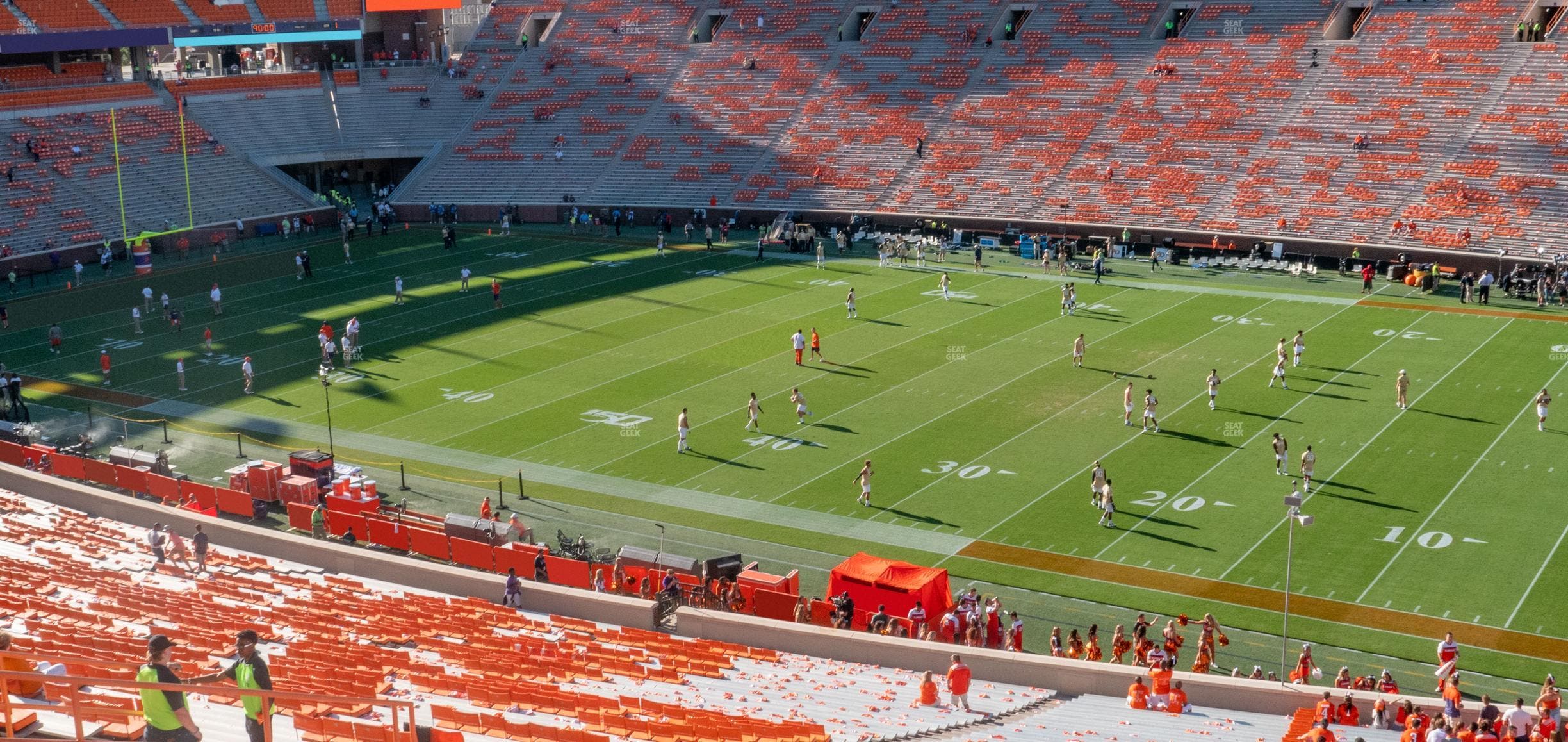 Clemson Memorial Stadium - Section Uc Seat View