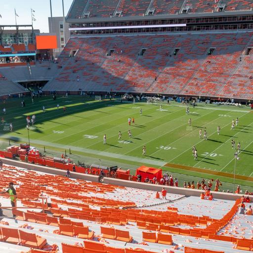 Clemson Memorial Stadium - Section Uc Seat View