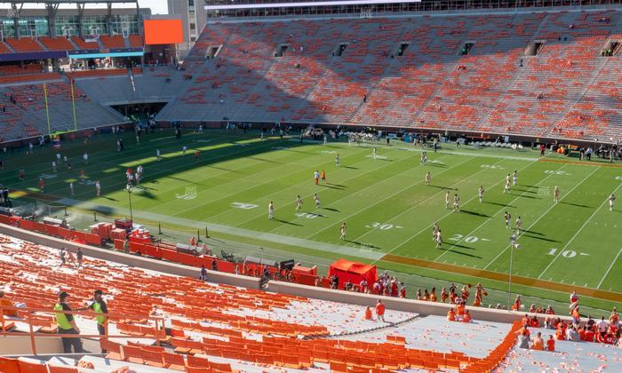 Clemson Memorial Stadium - Section Uc Seat View