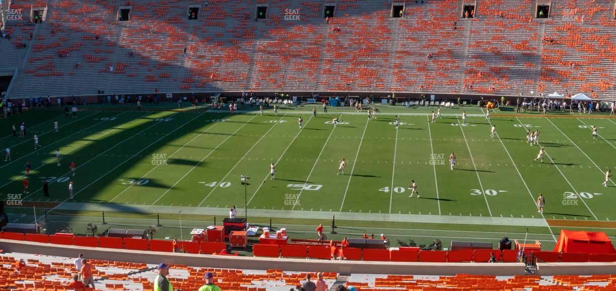 Clemson Memorial Stadium - Section Ue Seat View