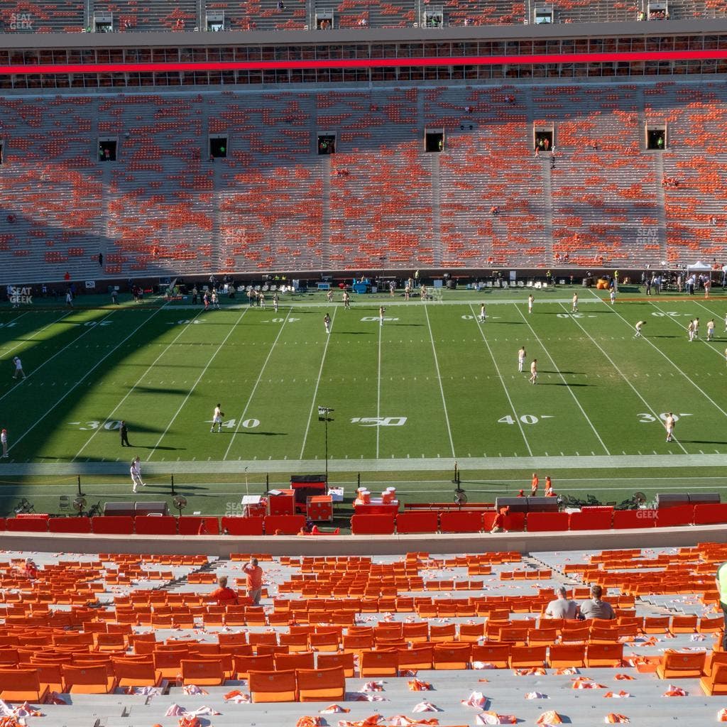 Clemson Memorial Stadium - Section Uf Seat View