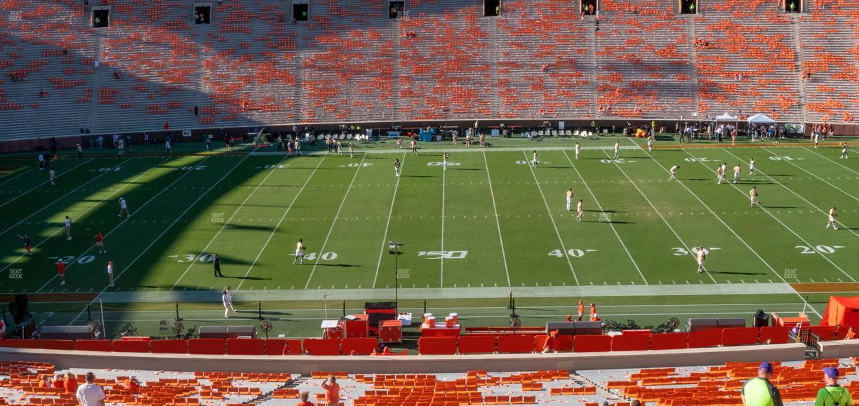 Clemson Memorial Stadium - Section Uf Seat View
