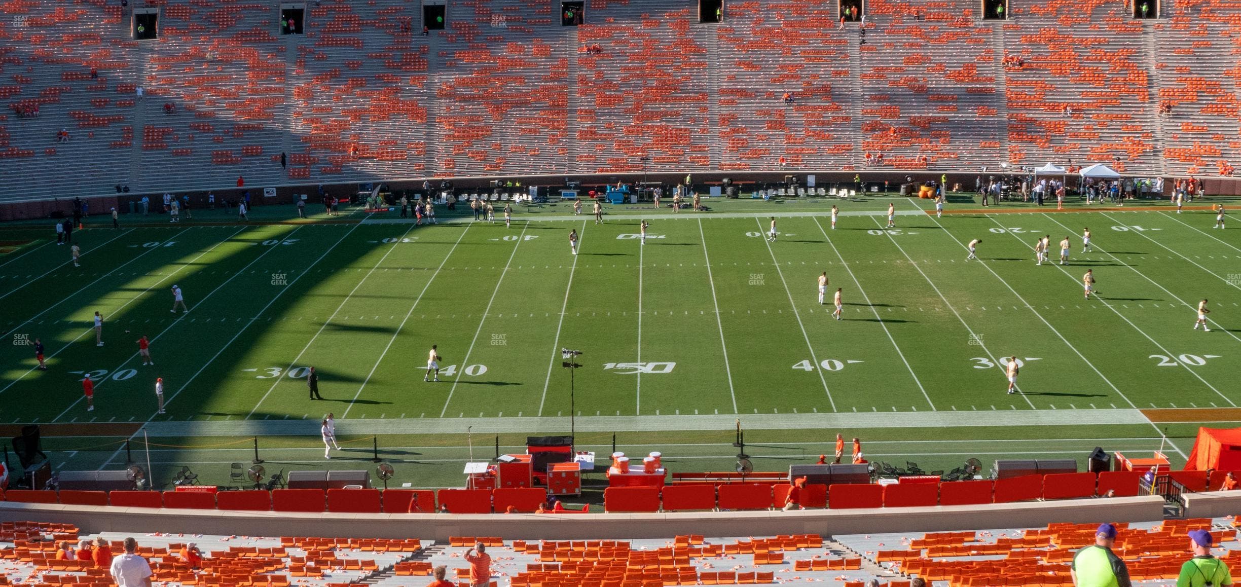 Clemson Memorial Stadium - Section Uf Seat View