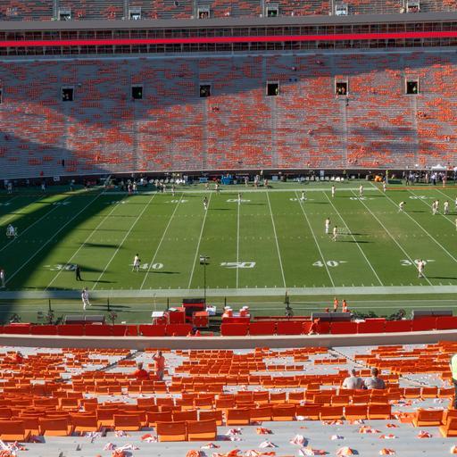 Clemson Memorial Stadium - Section Uf Seat View