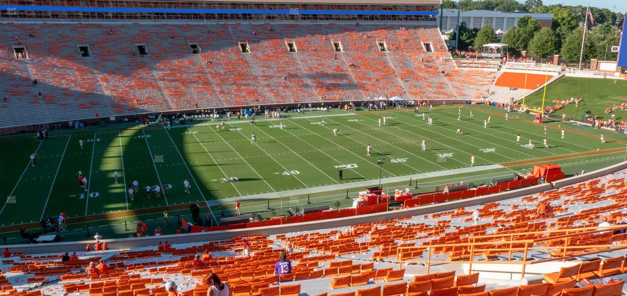 Clemson Memorial Stadium - Section Uh Seat View