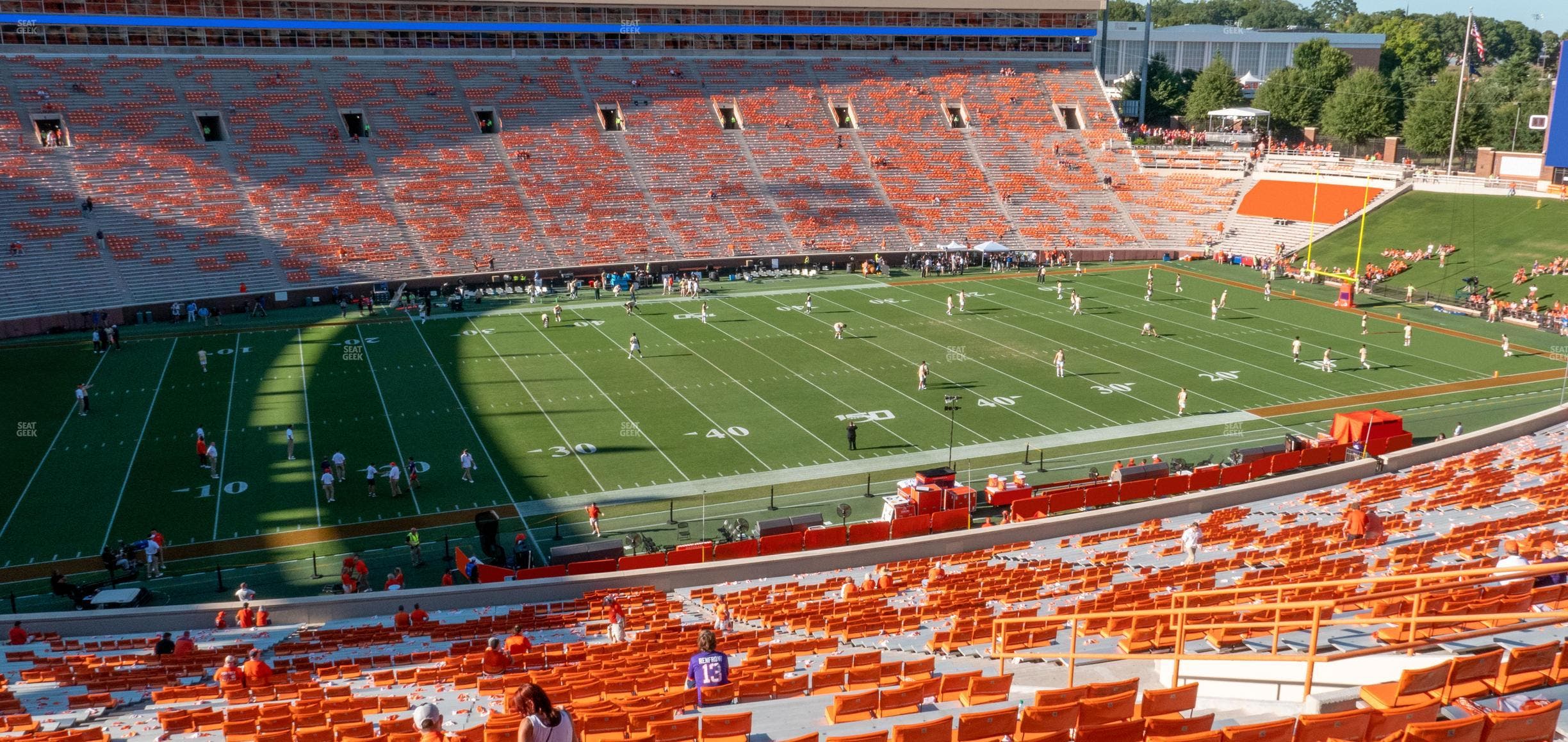 Clemson Memorial Stadium - Section Uh Seat View