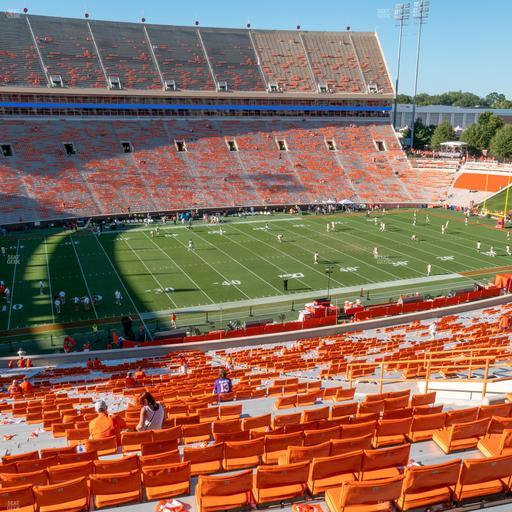 Clemson Memorial Stadium - Section Uh Seat View