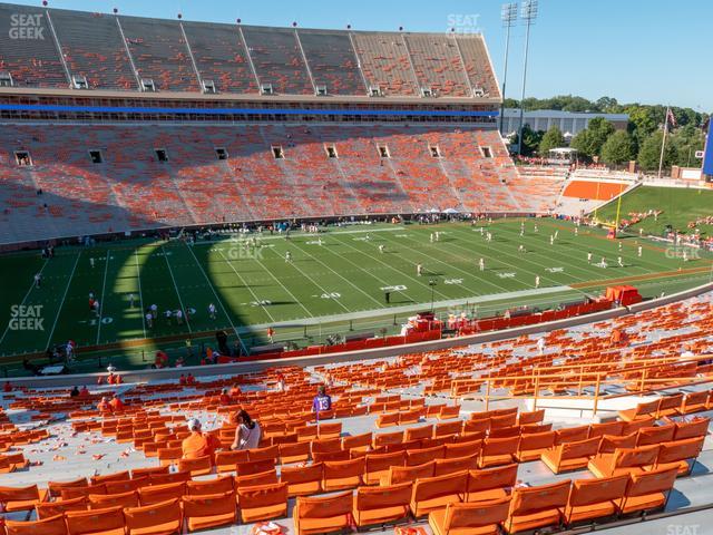Clemson Memorial Stadium - Section Uh Seat View Clemson Memorial Stadium - Section Uh Seat View