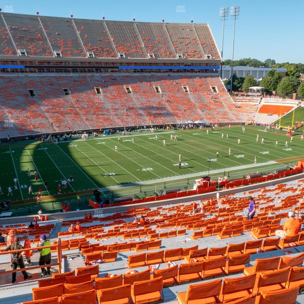 Clemson Memorial Stadium - Section Ui Seat View