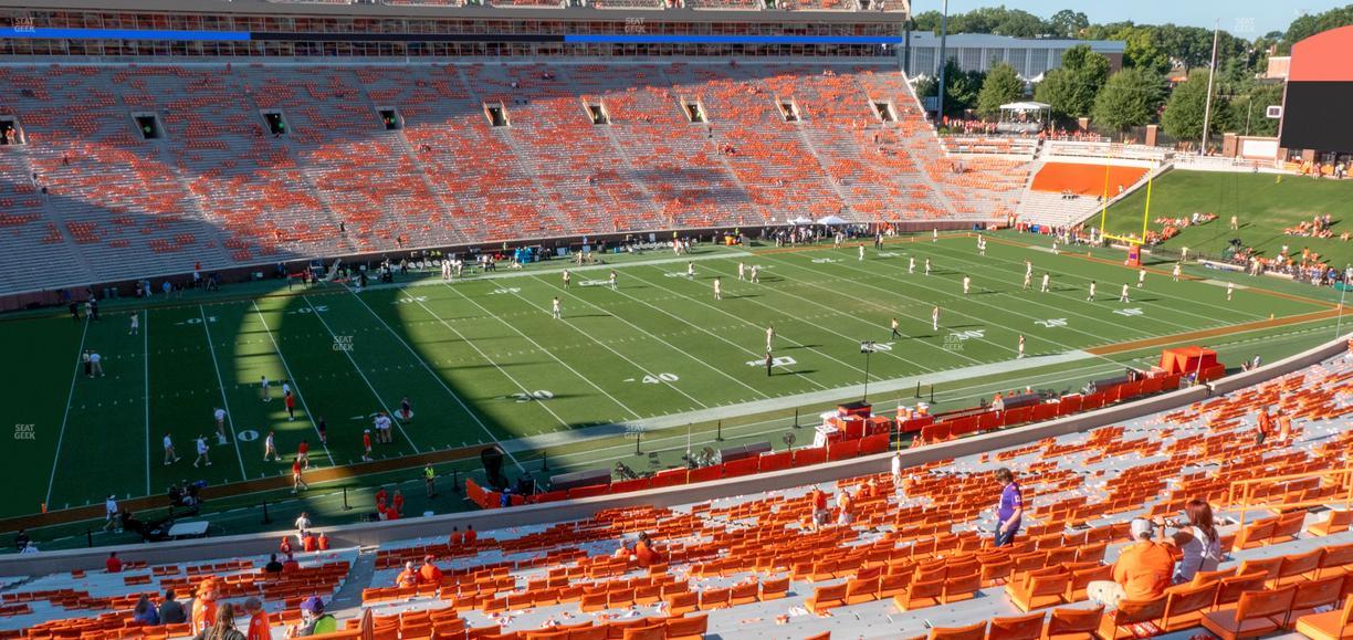 Clemson Memorial Stadium - Section Ui Seat View