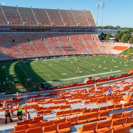 Clemson Memorial Stadium - Section Ui Seat View