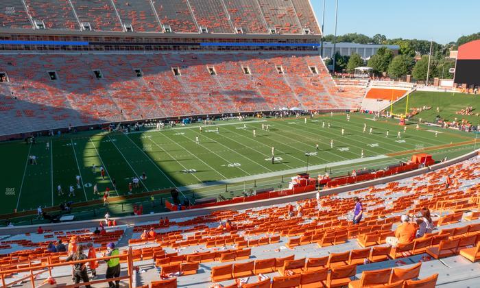 Clemson Memorial Stadium - Section Ui Seat View
