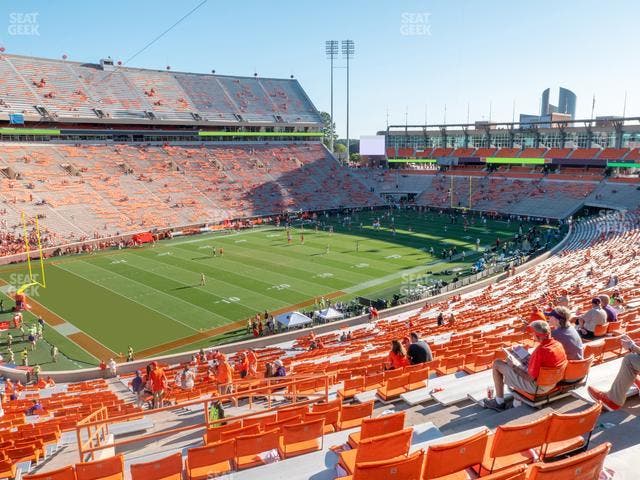 Clemson Memorial Stadium - Section Uk Seat View