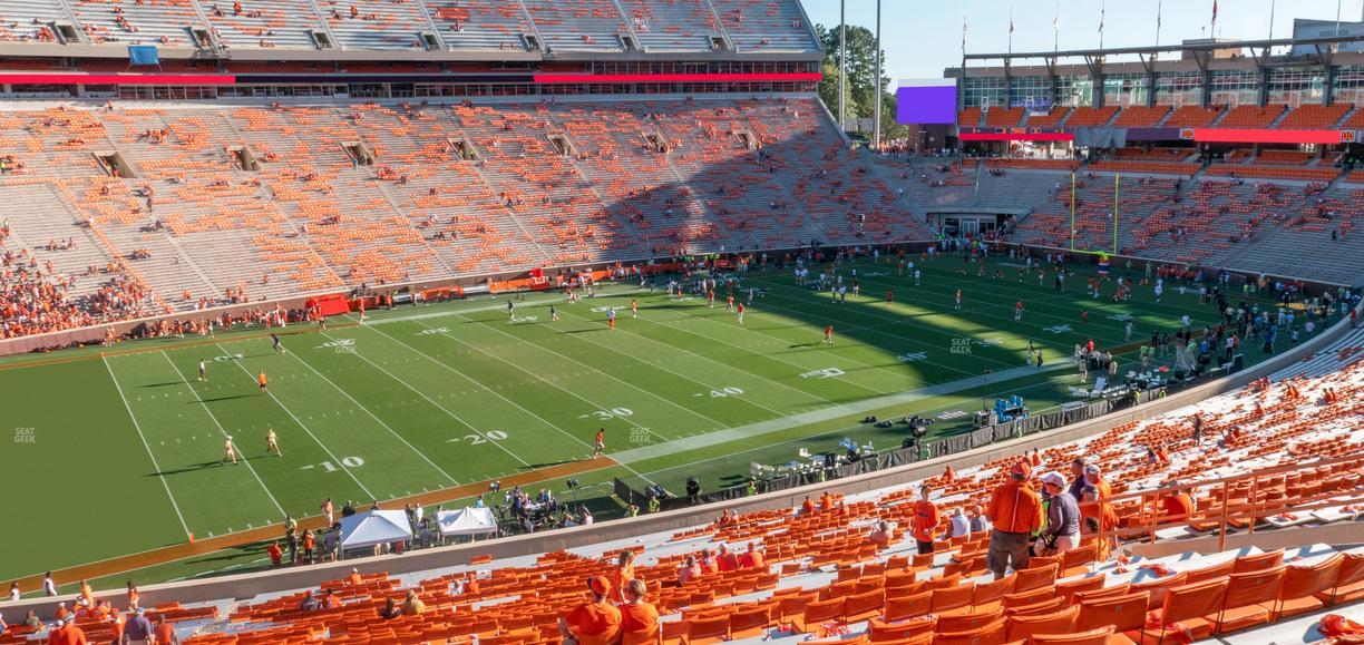 Clemson Memorial Stadium - Section Ul Seat View