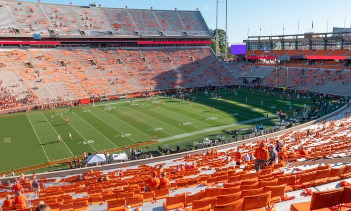 Clemson Memorial Stadium - Section Ul Seat View