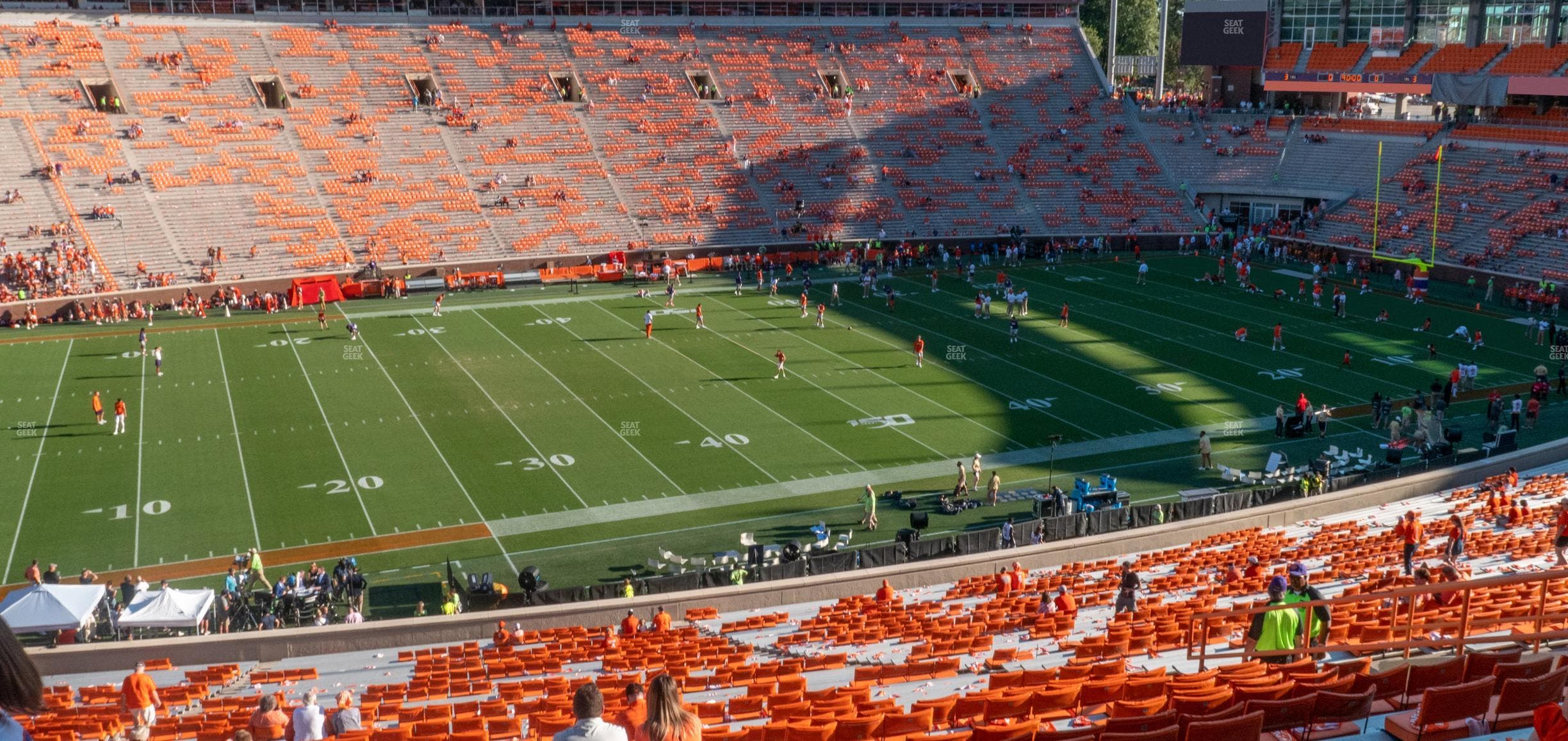 Clemson Memorial Stadium - Section Um Seat View