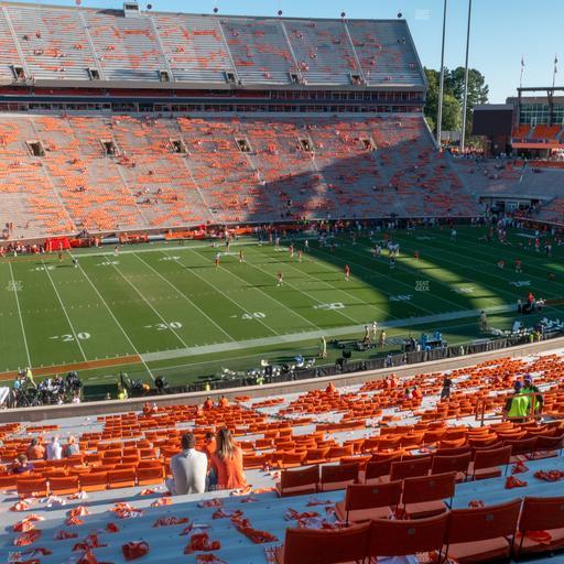 Clemson Memorial Stadium - Section Um Seat View