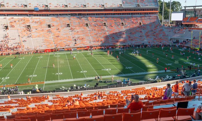 Clemson Memorial Stadium - Section Un Seat View
