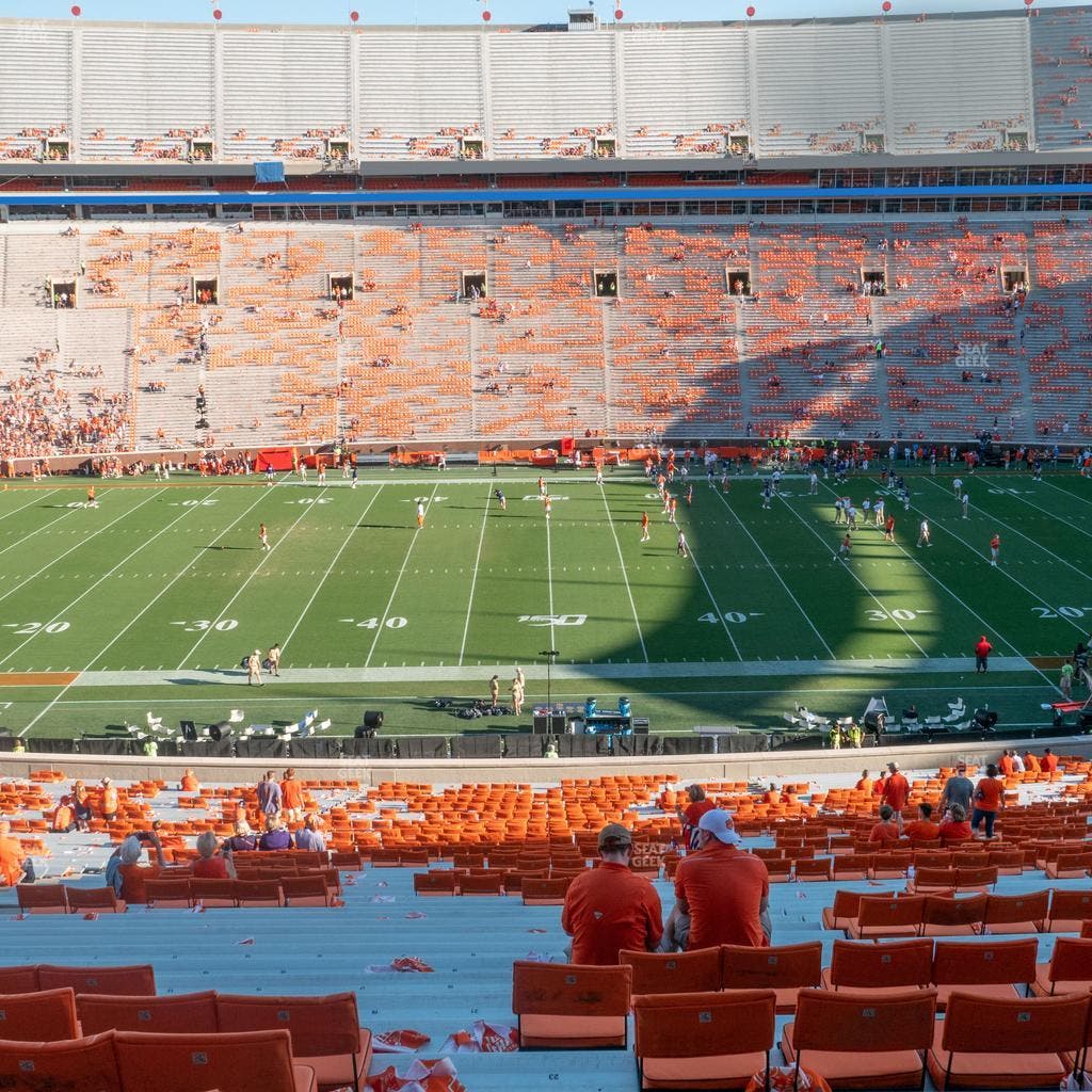 Clemson Memorial Stadium - Section Uo Seat View