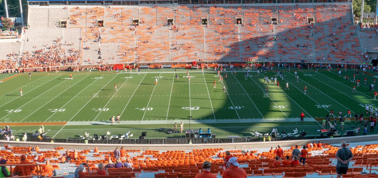 Clemson Memorial Stadium - Section Uo Seat View
