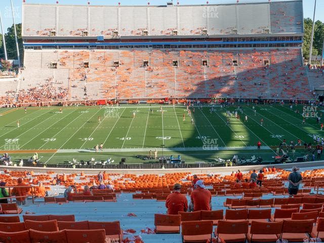 Clemson Memorial Stadium - Section Uo Seat View