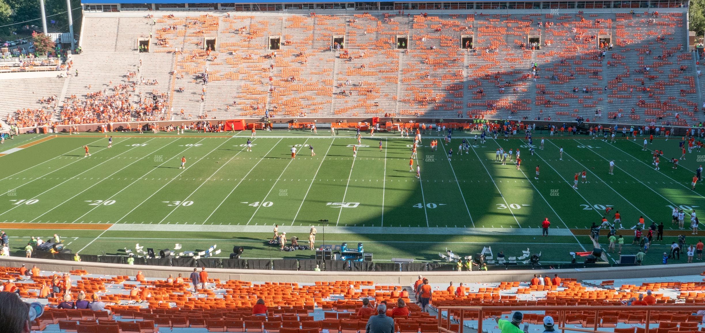 Clemson Memorial Stadium - Section Up Seat View