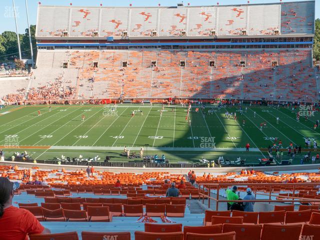 Clemson Memorial Stadium - Section Up Seat View Clemson Memorial Stadium - Section Up Seat View
