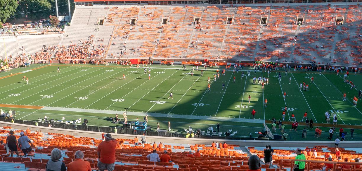 Clemson Memorial Stadium - Section Uq Seat View