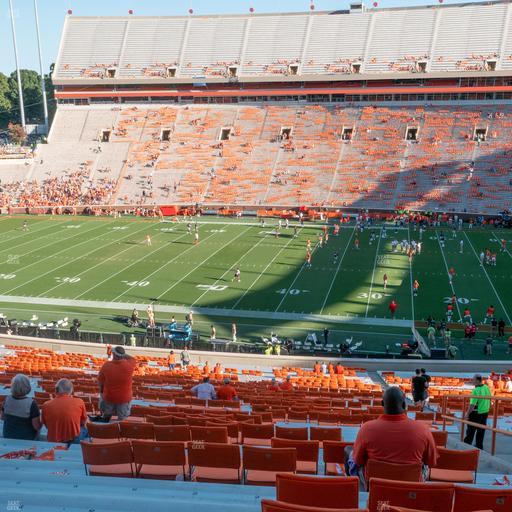 Clemson Memorial Stadium - Section Uq Seat View