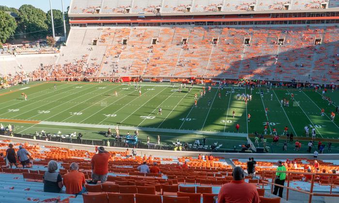 Clemson Memorial Stadium - Section Uq Seat View