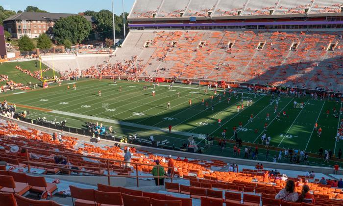 Clemson Memorial Stadium - Section Ur Seat View