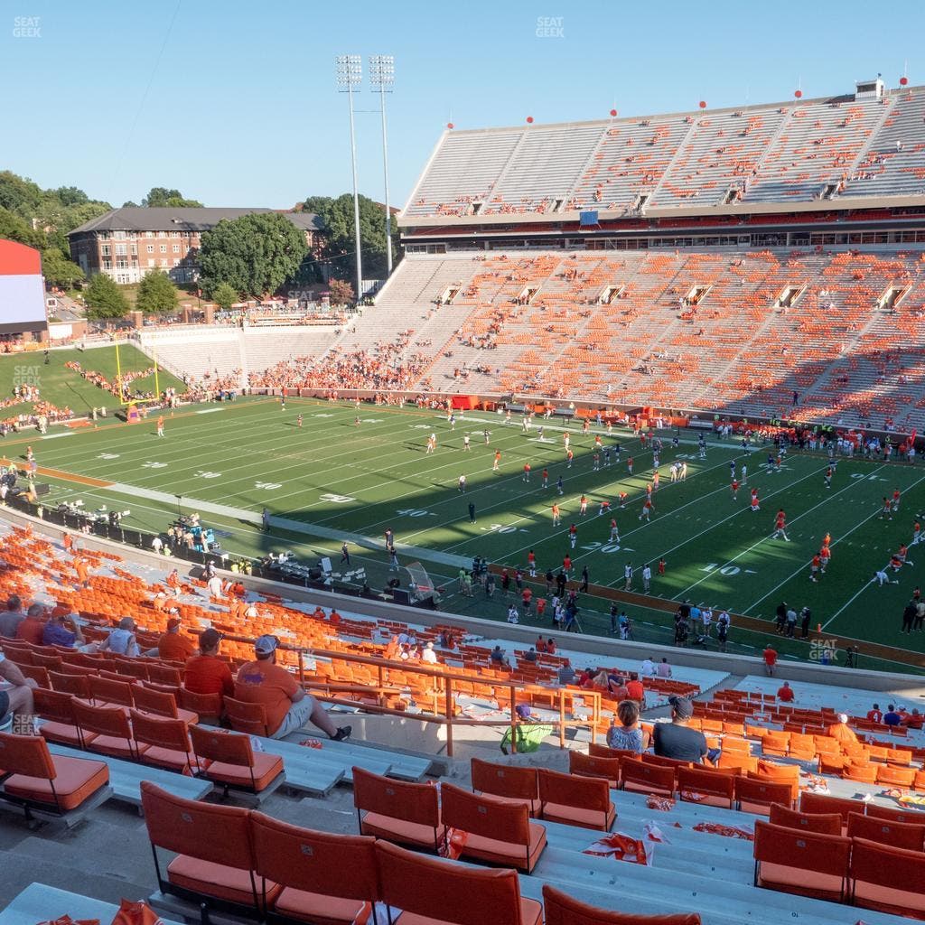Clemson Memorial Stadium - Section Us Seat View