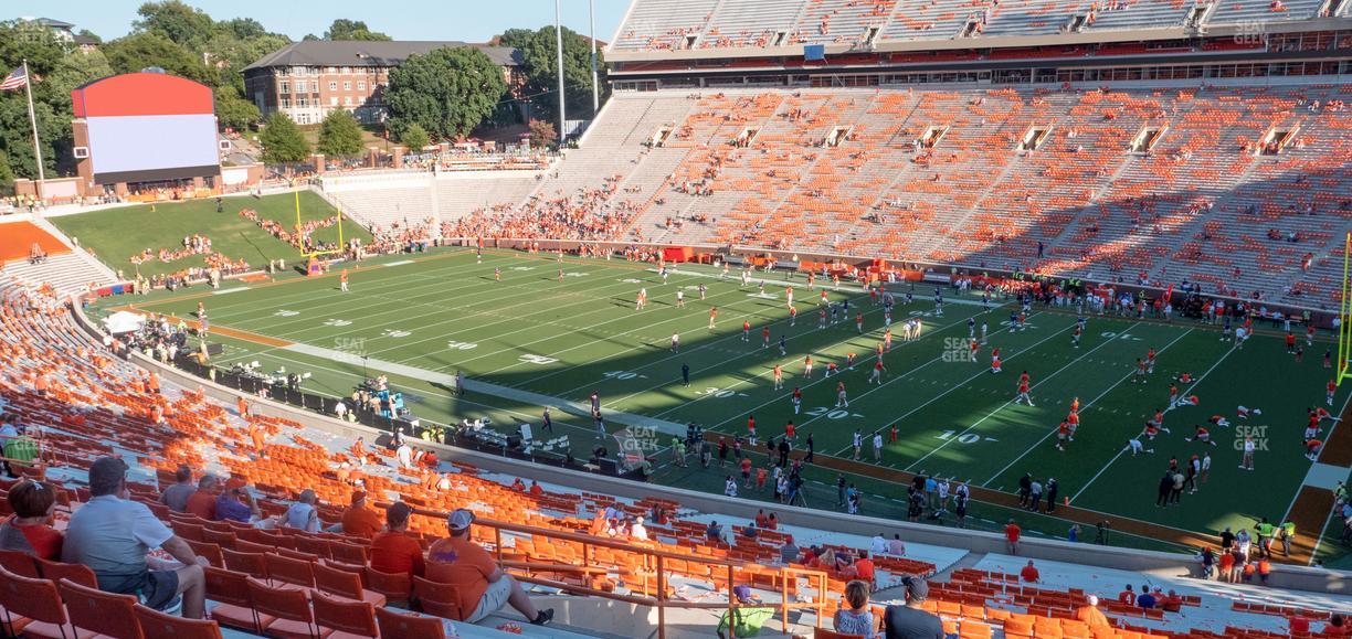 Clemson Memorial Stadium - Section Us Seat View