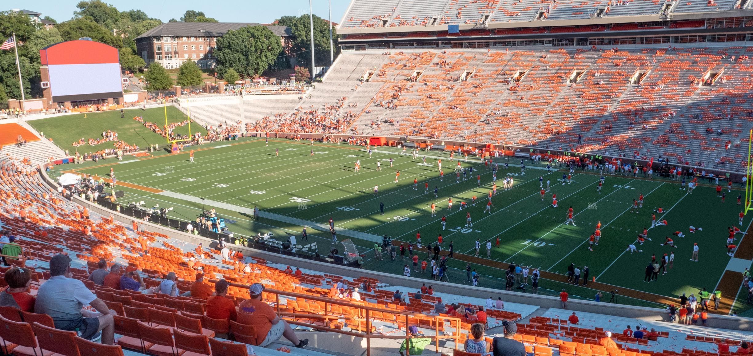 Clemson Memorial Stadium - Section Us Seat View