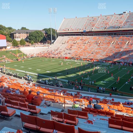 Clemson Memorial Stadium - Section Us Seat View