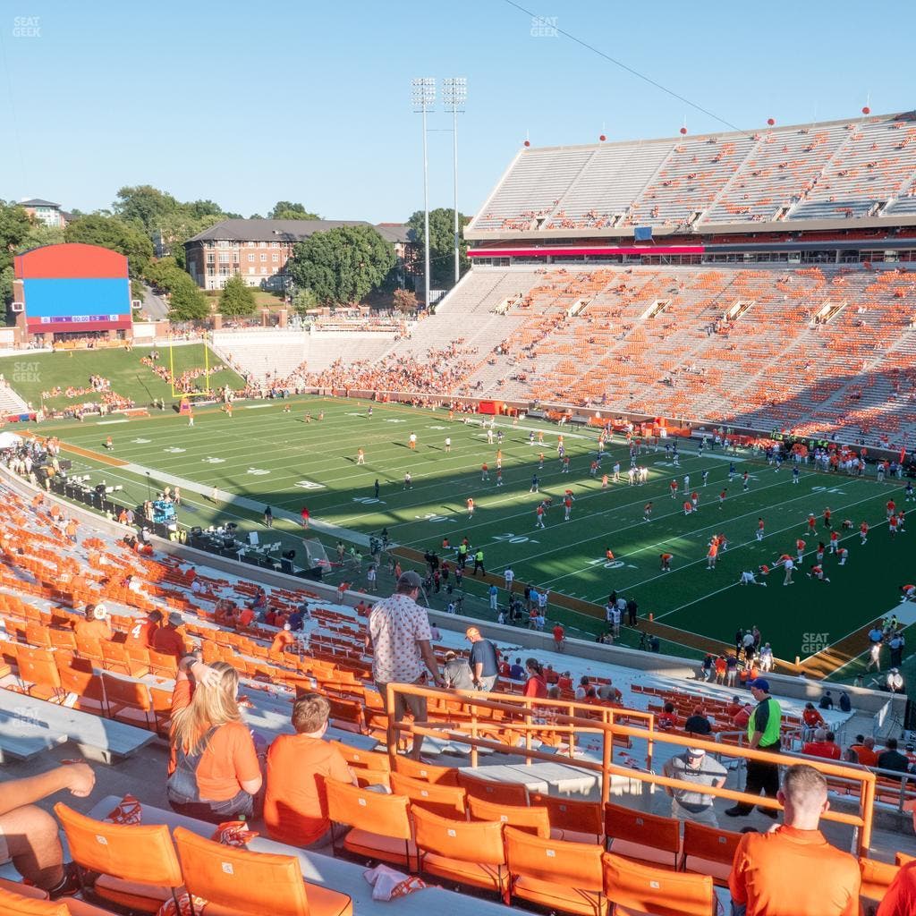 Clemson Memorial Stadium - Section Ut Seat View