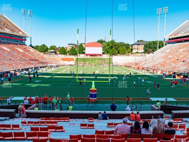 Clemson Memorial Stadium - Section X Seat View Clemson Memorial Stadium - Section X Seat View