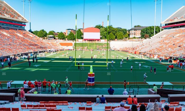 Clemson Memorial Stadium - Section X Seat View