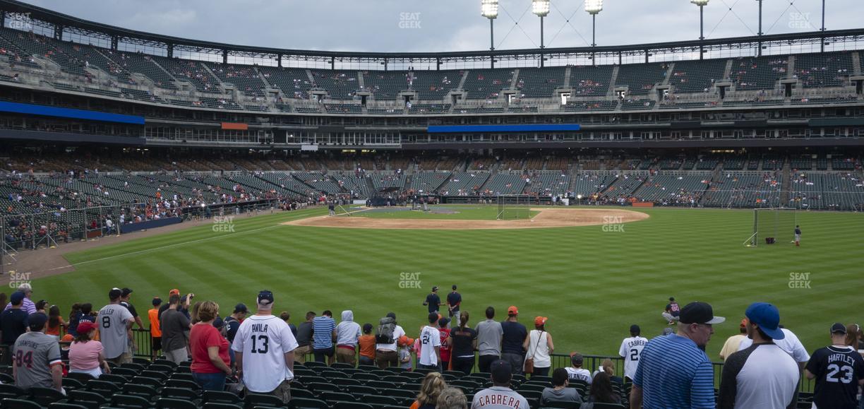 Comerica Park - Section 104 Seat View