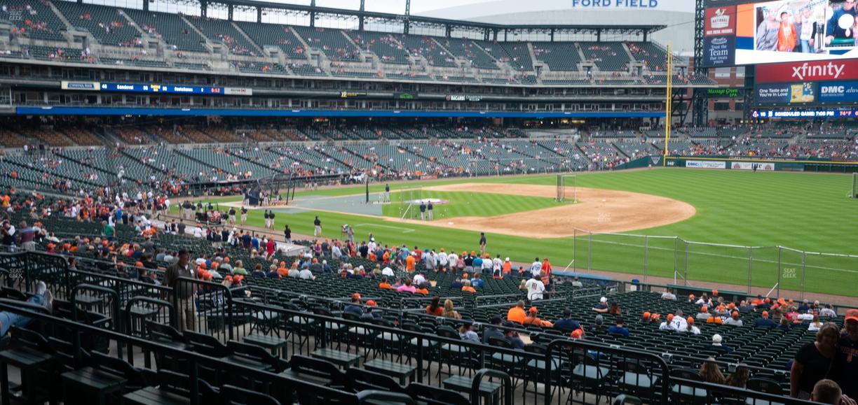 Comerica Park - Section Terrace 117 A Seat View