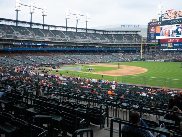 Comerica Park - Section Terrace 117 A Seat View