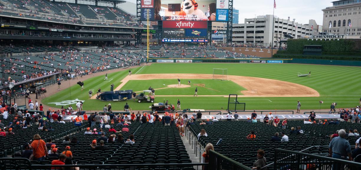 Comerica Park - Section Tiger Den 123 Seat View