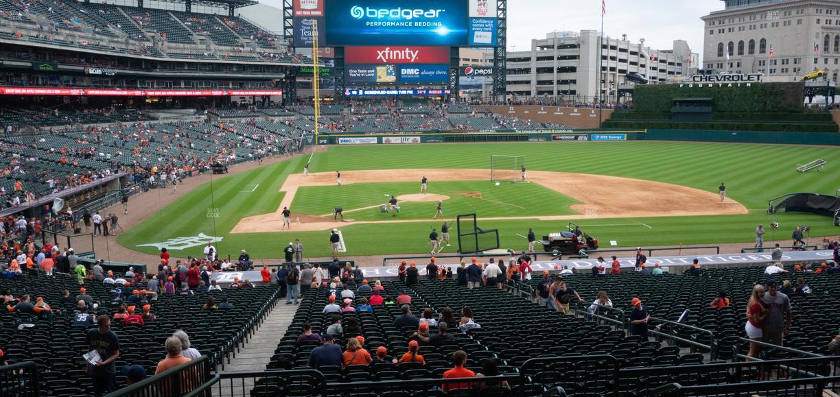 Comerica Park - Section Tiger Den 124 Seat View