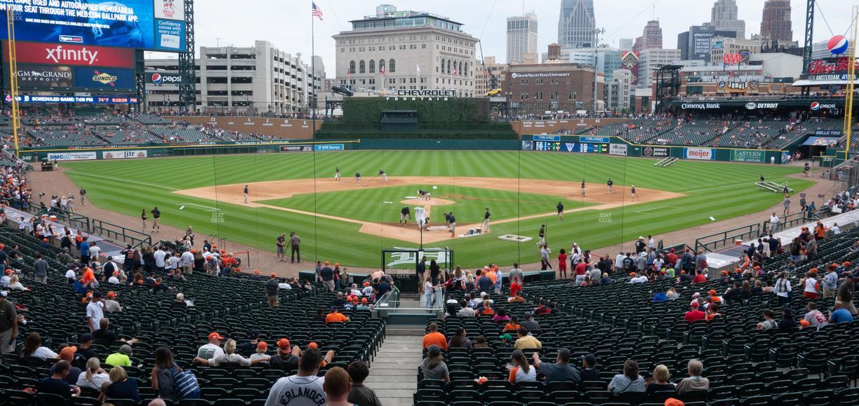 Comerica Park - Section Tiger Den 127 B Seat View