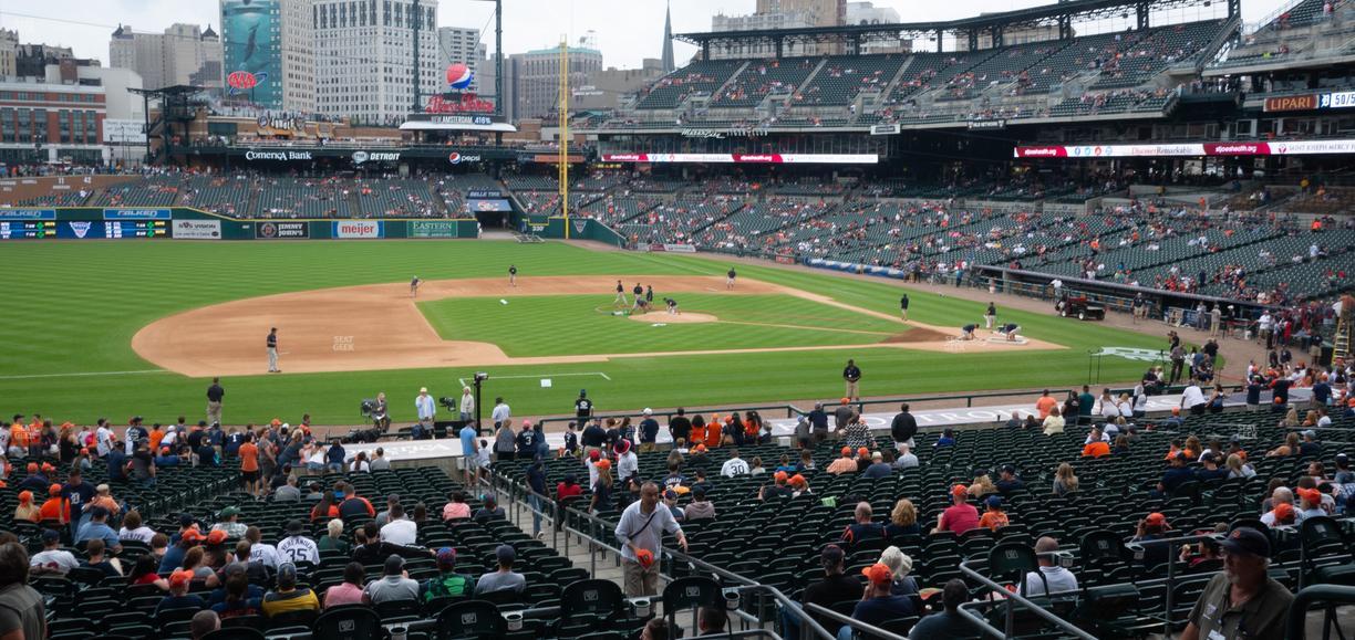 Comerica Park - Section Tiger Den 135 B Seat View