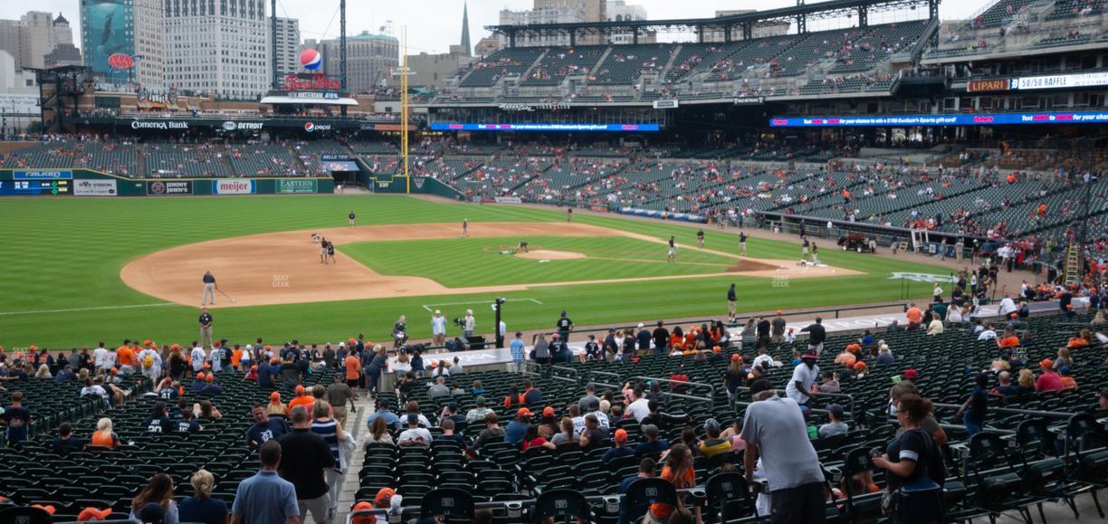 Comerica Park - Section Tiger Den 135 C Seat View
